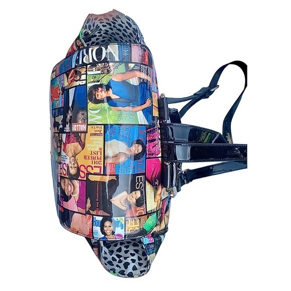 Michelle Obama Glossy Magazine Cover Collage Backpack - Picture 5 of 15